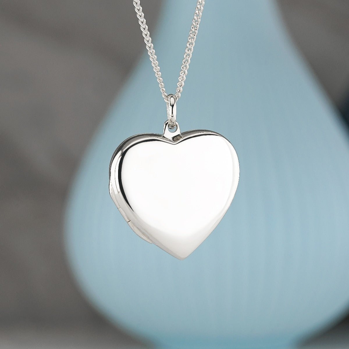 Sterling Silver Heart Locket With Optional Engraving - Love Silver Jewellery