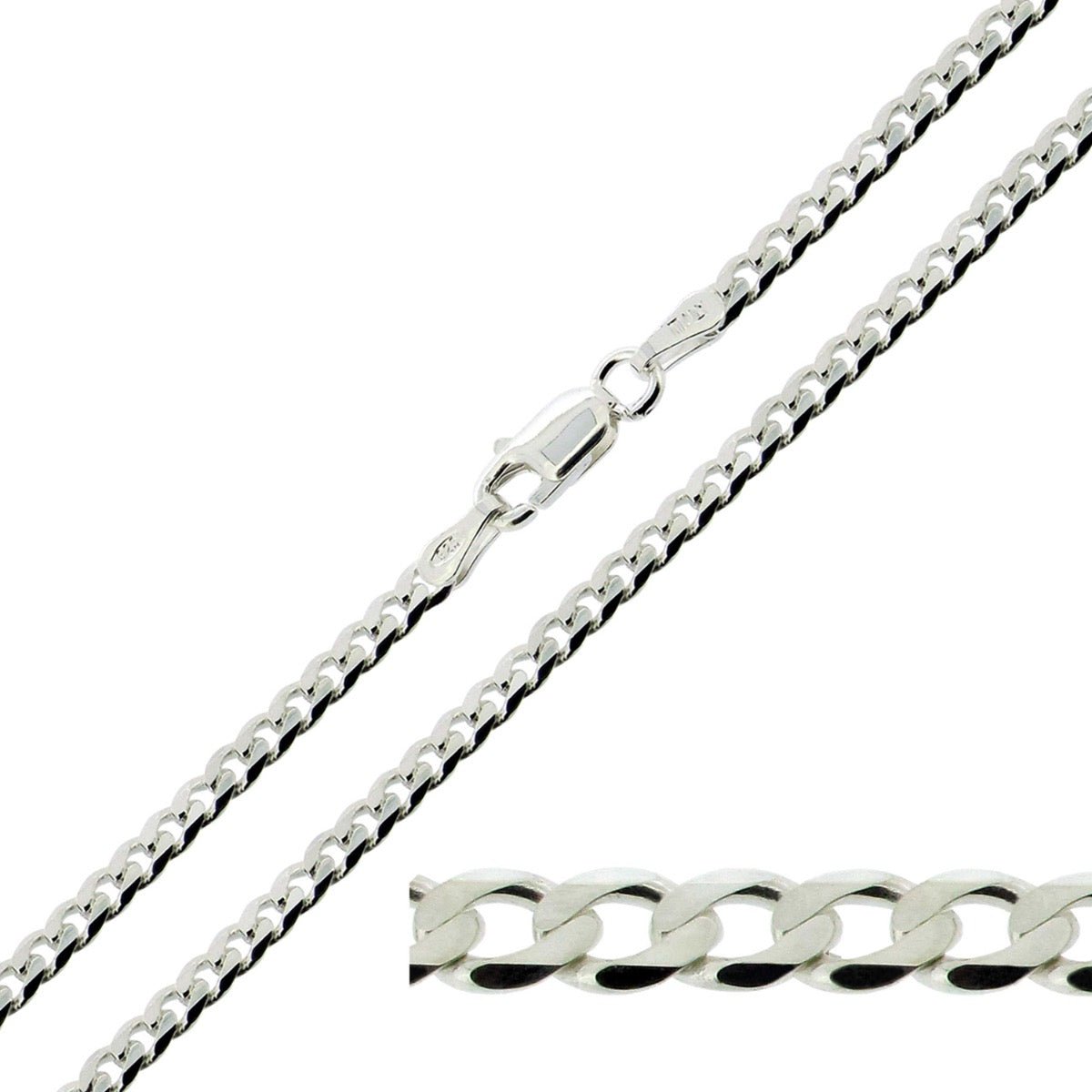 Sterling Silver Crucifix Cross Pendant and Chain - Love Silver Jewellery