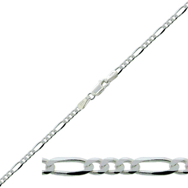 Sterling Silver Figaro Bracelet