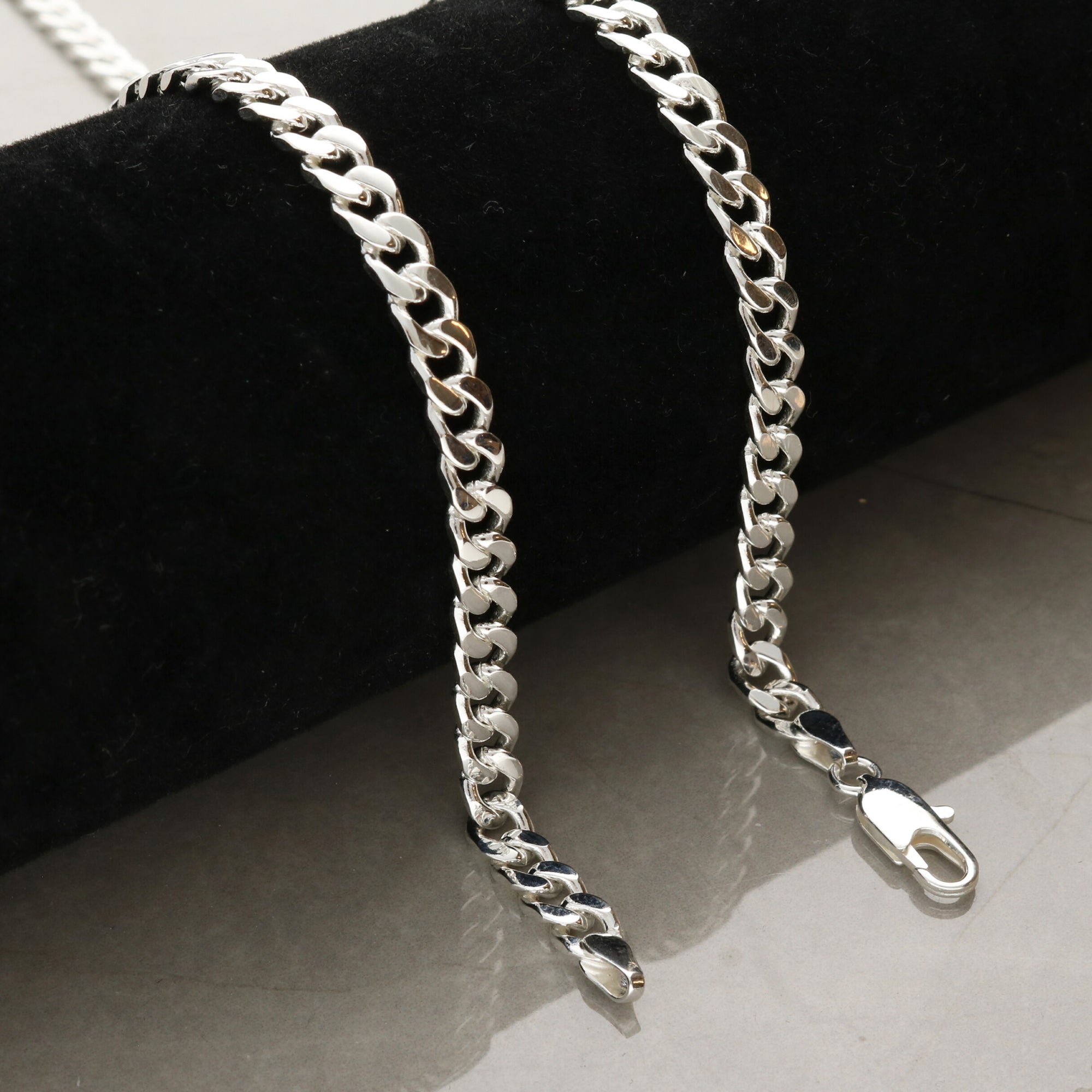 Silver Deep Chunky 5mm Curb Chain