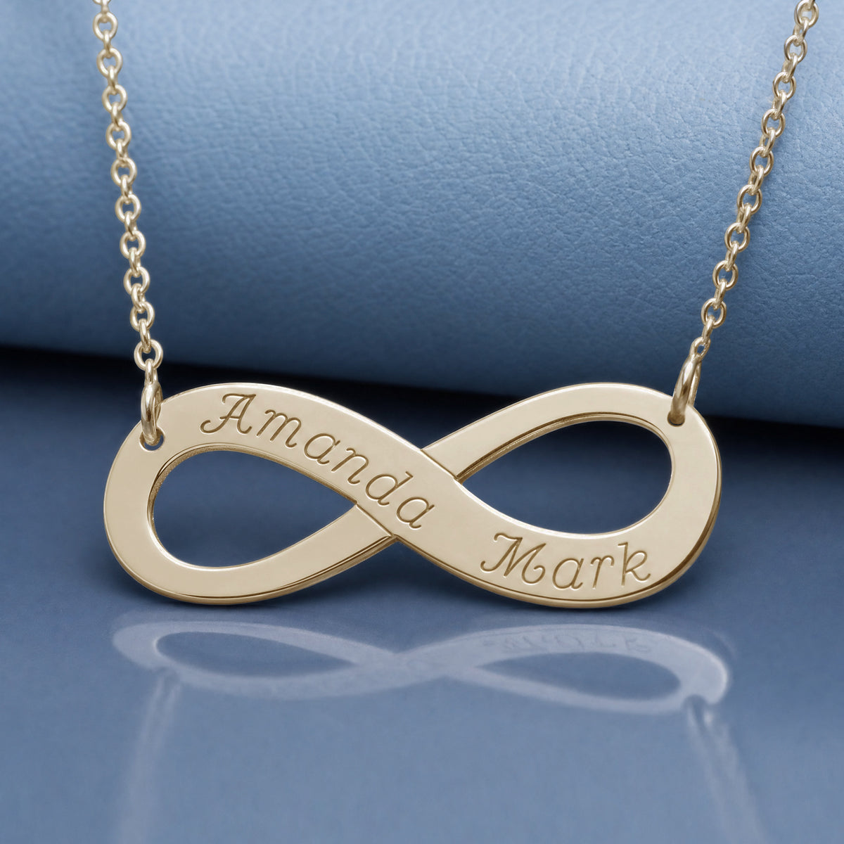 9ct Yellow Gold Plated Infinity Necklace
