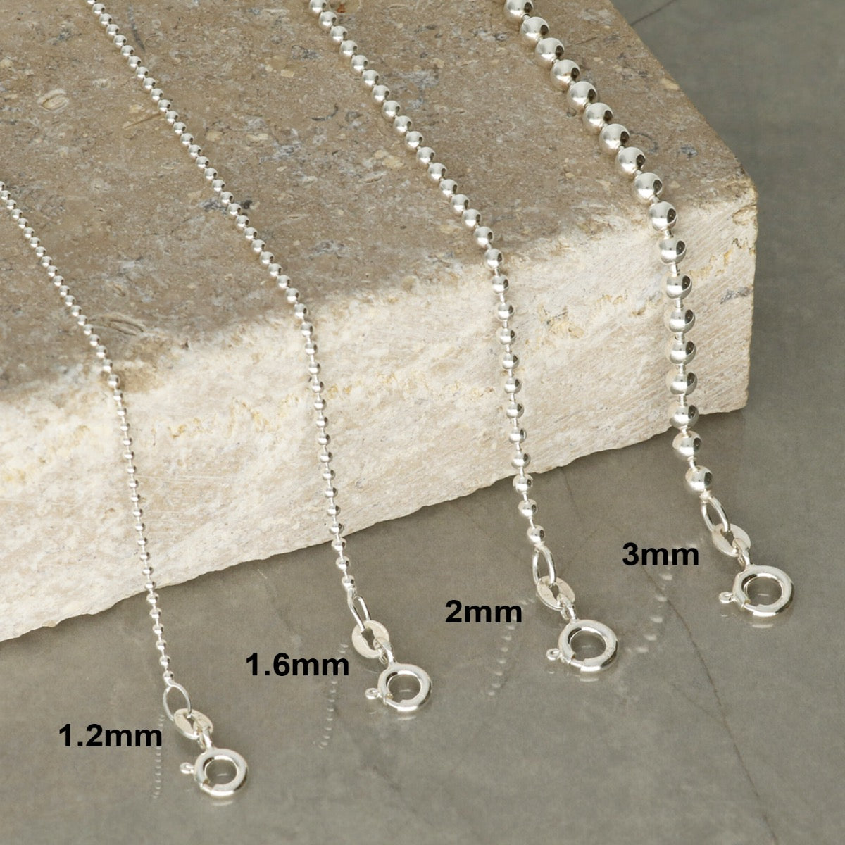 Sterling Silver Bead Chain