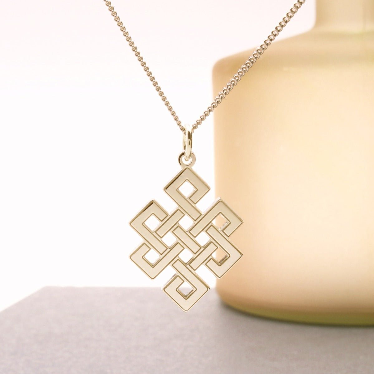 9ct Yellow Gold Celtic Trinity Pendant & Optional Chain - Love Silver Jewellery