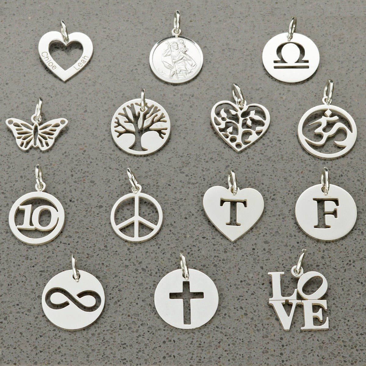 Sterling Silver Bead Ball Bracelet With Choice of Personalised Charm - Love Silver Jewellery