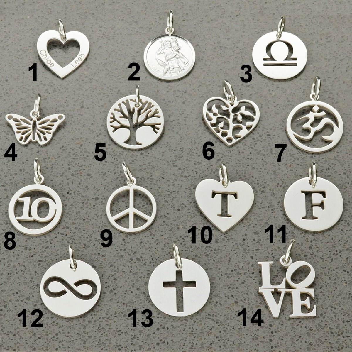 Sterling Silver Paper Clip Link Bracelet With Choice of Personalised Charm - Love Silver Jewellery