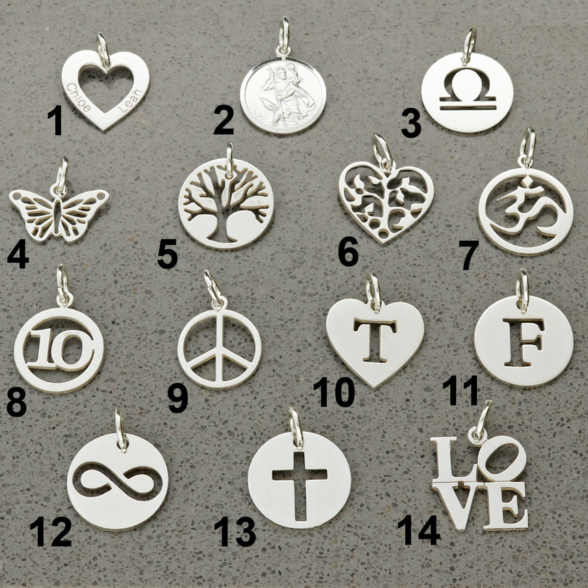 Sterling Silver Bead Ball Bracelet With Choice of Personalised Charm