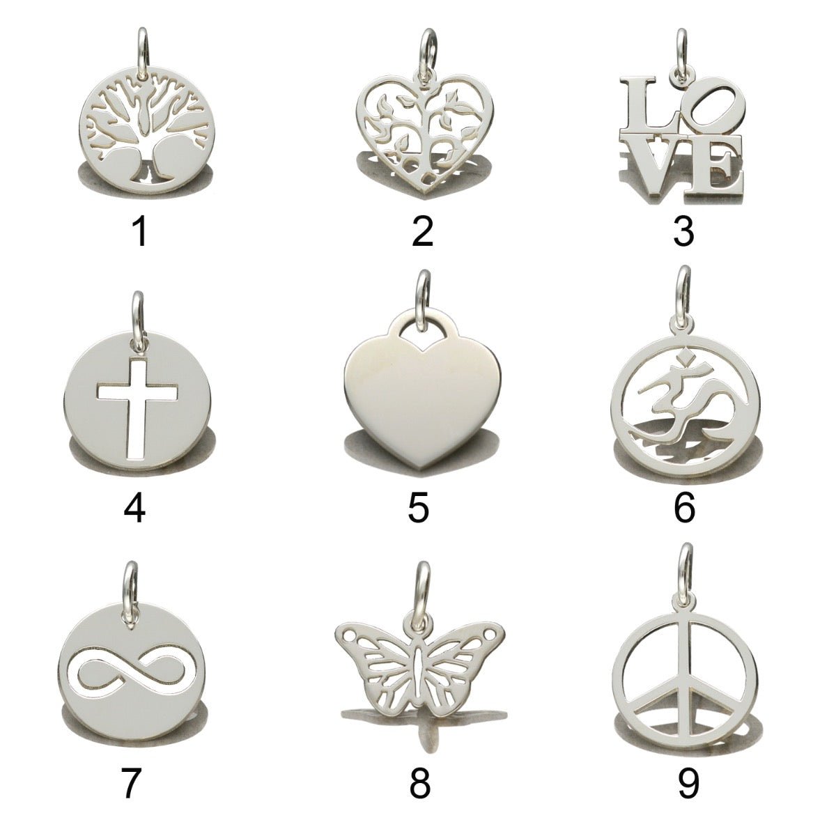 Sterling Silver Bead Ball Anklet With Your Choice of Charm - Love Silver Jewellery