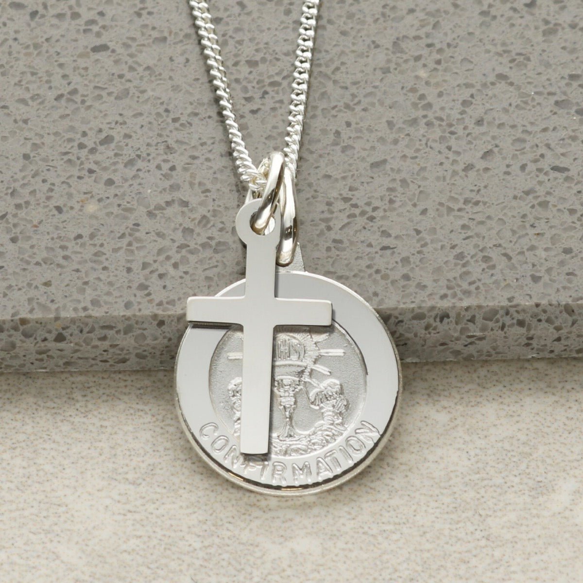 Sterling Silver Confirmation & Cross Pendants With Optional Engraving and Chain - Love Silver Jewellery