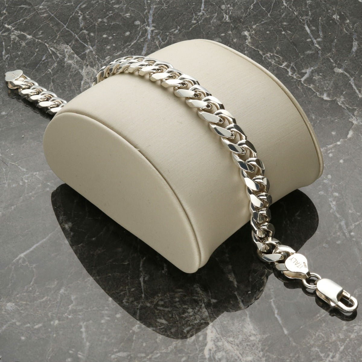 Sterling Silver 9mm Cuban Gents Bracelet - Love Silver Jewellery