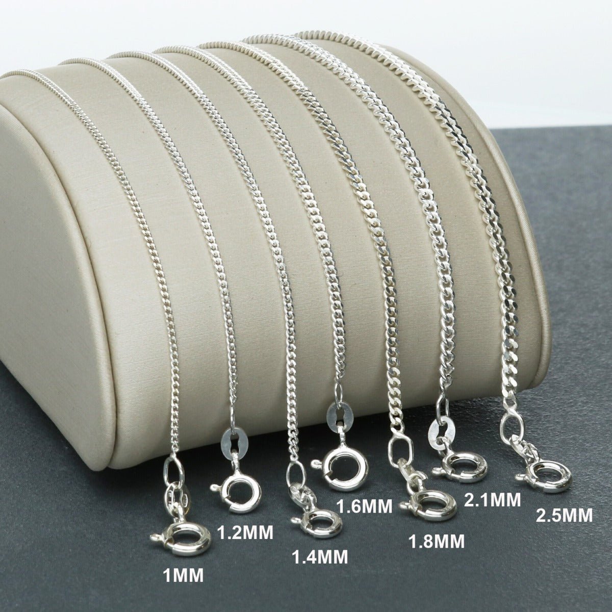 Sterling Silver Curb Chain - Love Silver Jewellery