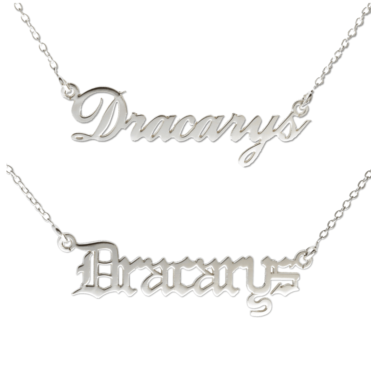 Dracarys Game Of Thrones Mother Of Dragons Name Necklace - Love Silver Jewellery