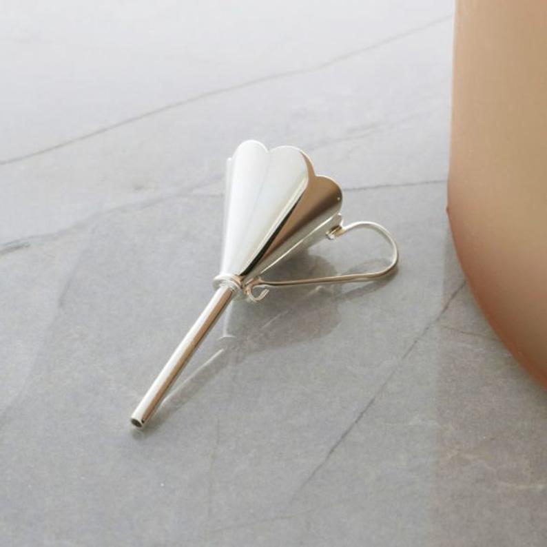 Sterling Silver Teardrop Pink Mother Of Pearl Urn Cremation Ashes Pendant With Optional Engraving & Chain - Love Silver Jewellery