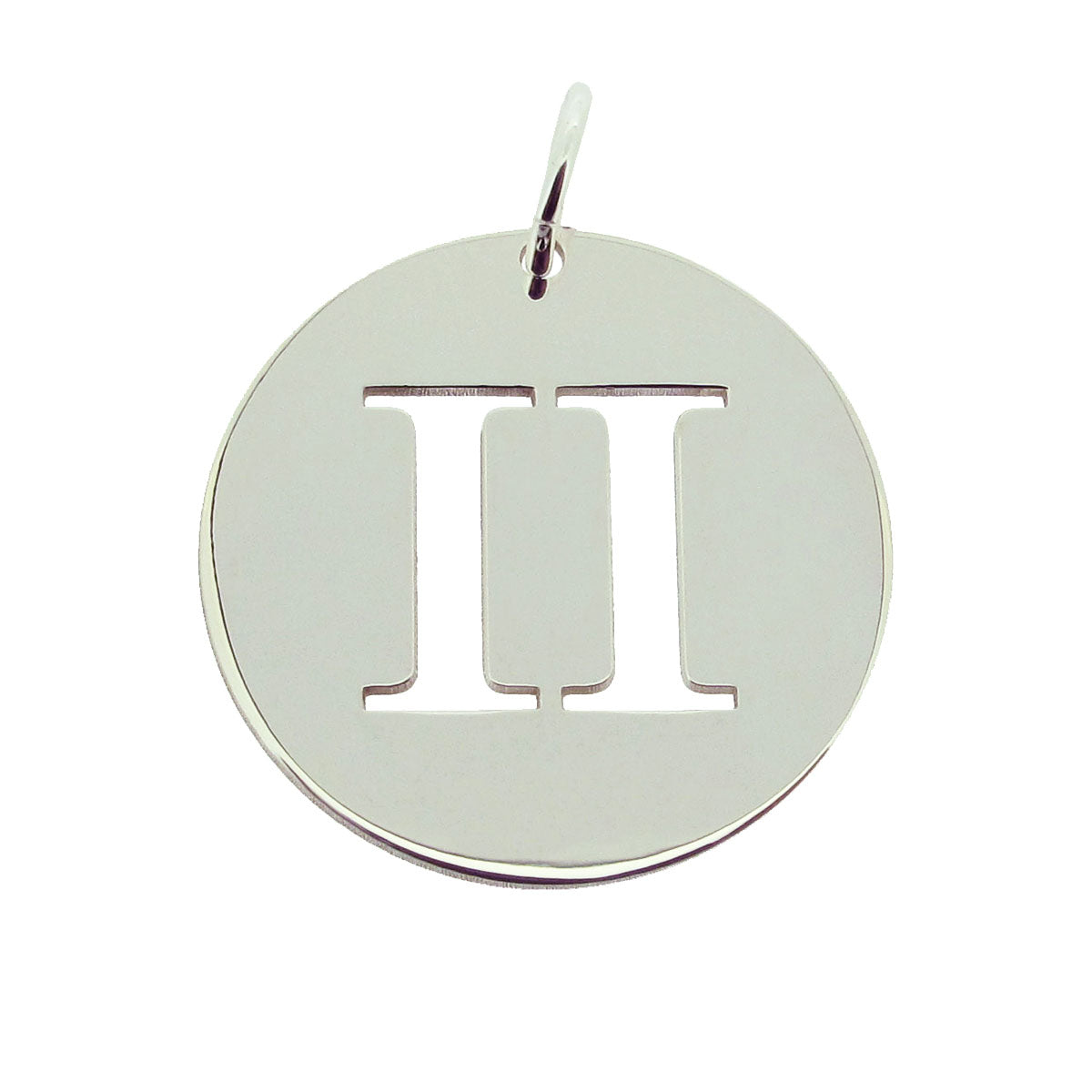 Sterling Silver 15mm Round Zodiac Pendant With Optional Chain
