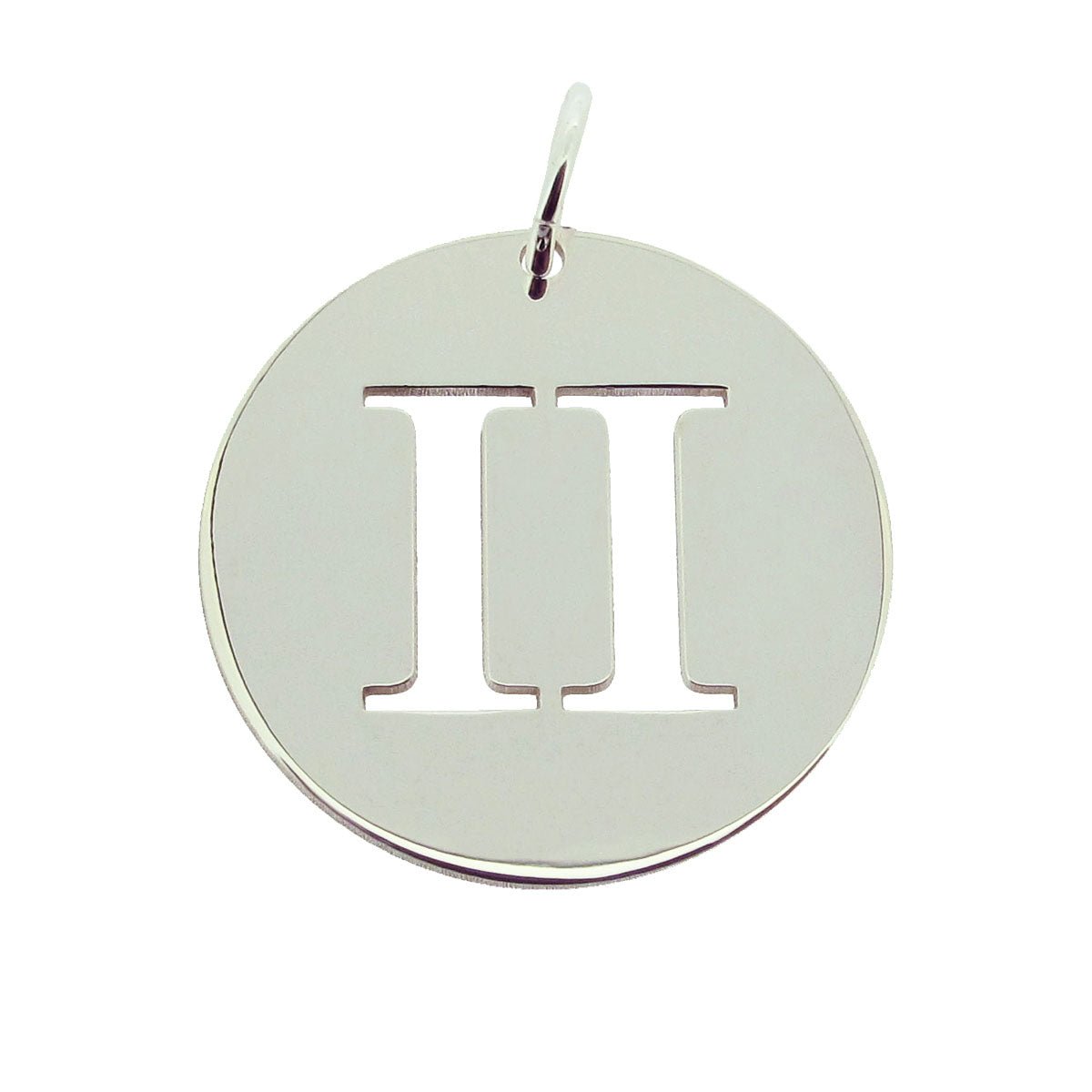 Sterling Silver 15mm Round Zodiac Pendant With Chain - Love Silver Jewellery