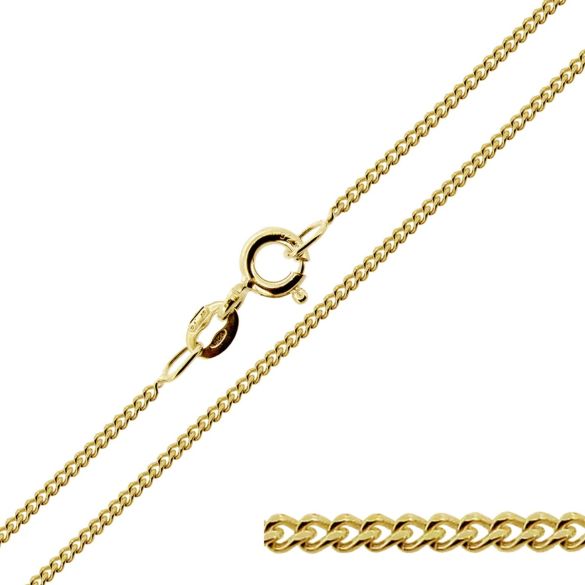 9ct Yellow Gold Carrie Style Personalised Name Necklace with Curl