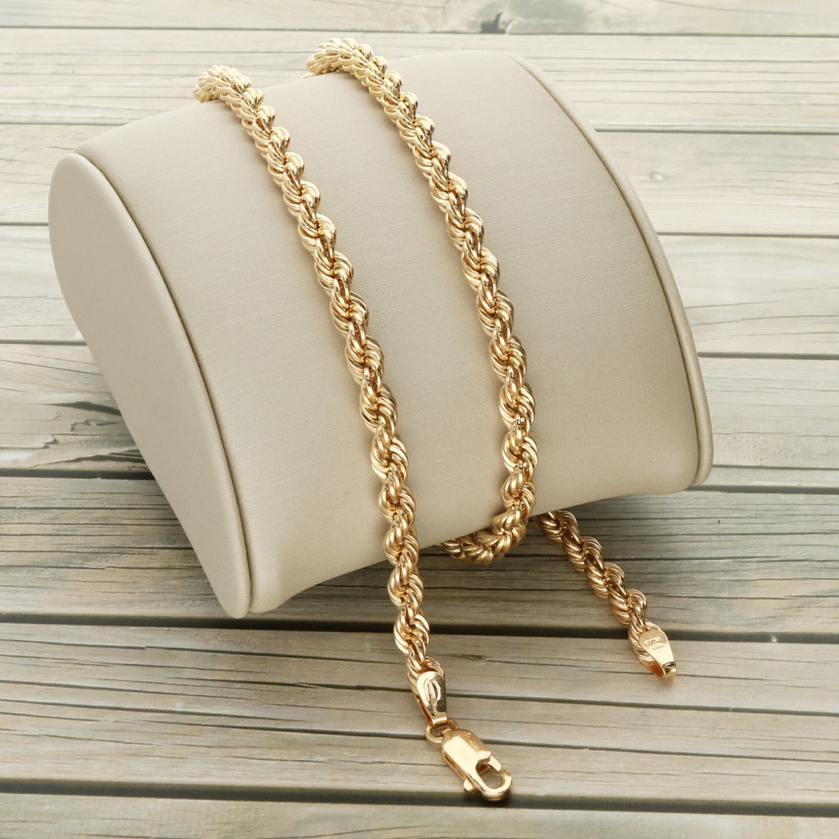 9ct Yellow Gold 4.3mm Rope Chain