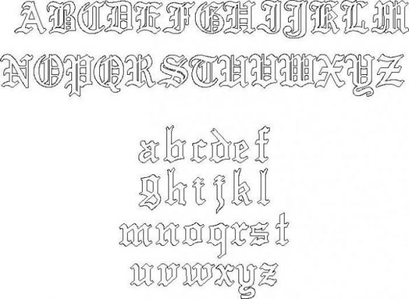 Sterling Silver Gothic Old English Zodiac Necklace - Love Silver Jewellery