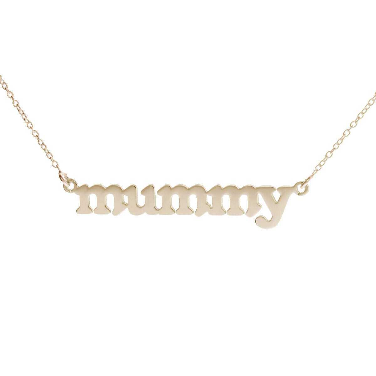 9ct Yellow Gold Vermeil Meghan Mummy Name Necklace