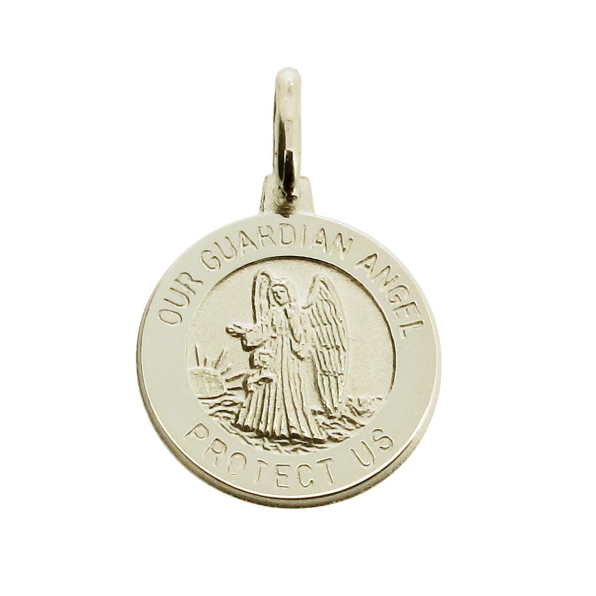 Sterling Silver Guardian Angel Pendant With Optional Engraving and Chain - Love Silver Jewellery