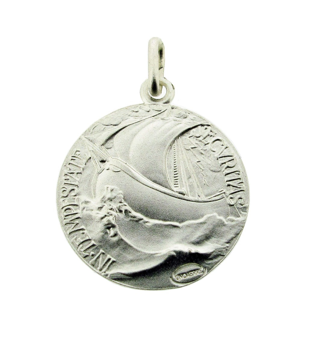 Sterling Silver Reversible St George Pendant (reverse side)