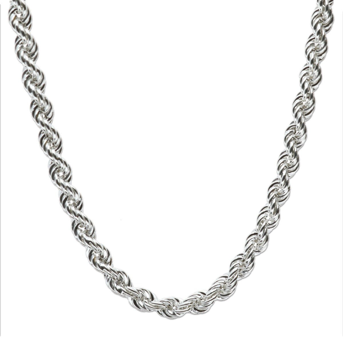 Sterling Silver 3mm Rope Chain - Love Silver Jewellery