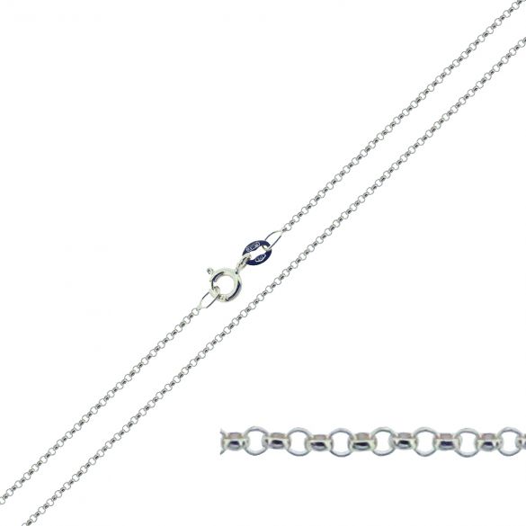 Sterling Silver 1.3mm Belcher Chain - Love Silver Jewellery