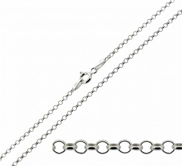 Sterling Silver 1.8mm Belcher Chain - Love Silver Jewellery