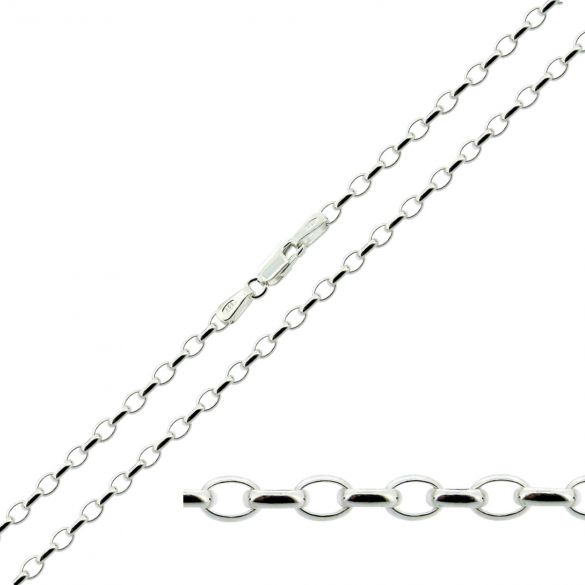 Sterling Silver 2.7mm Belcher Chain - Love Silver Jewellery