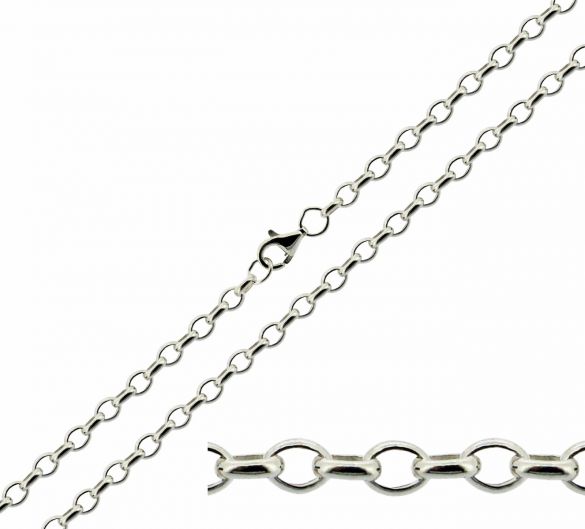 Sterling Silver 3.4mm Belcher Chain - Love Silver Jewellery