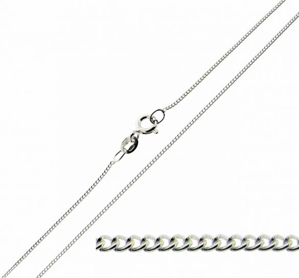 Sterling Silver 1mm Curb Chain - Love Silver Jewellery