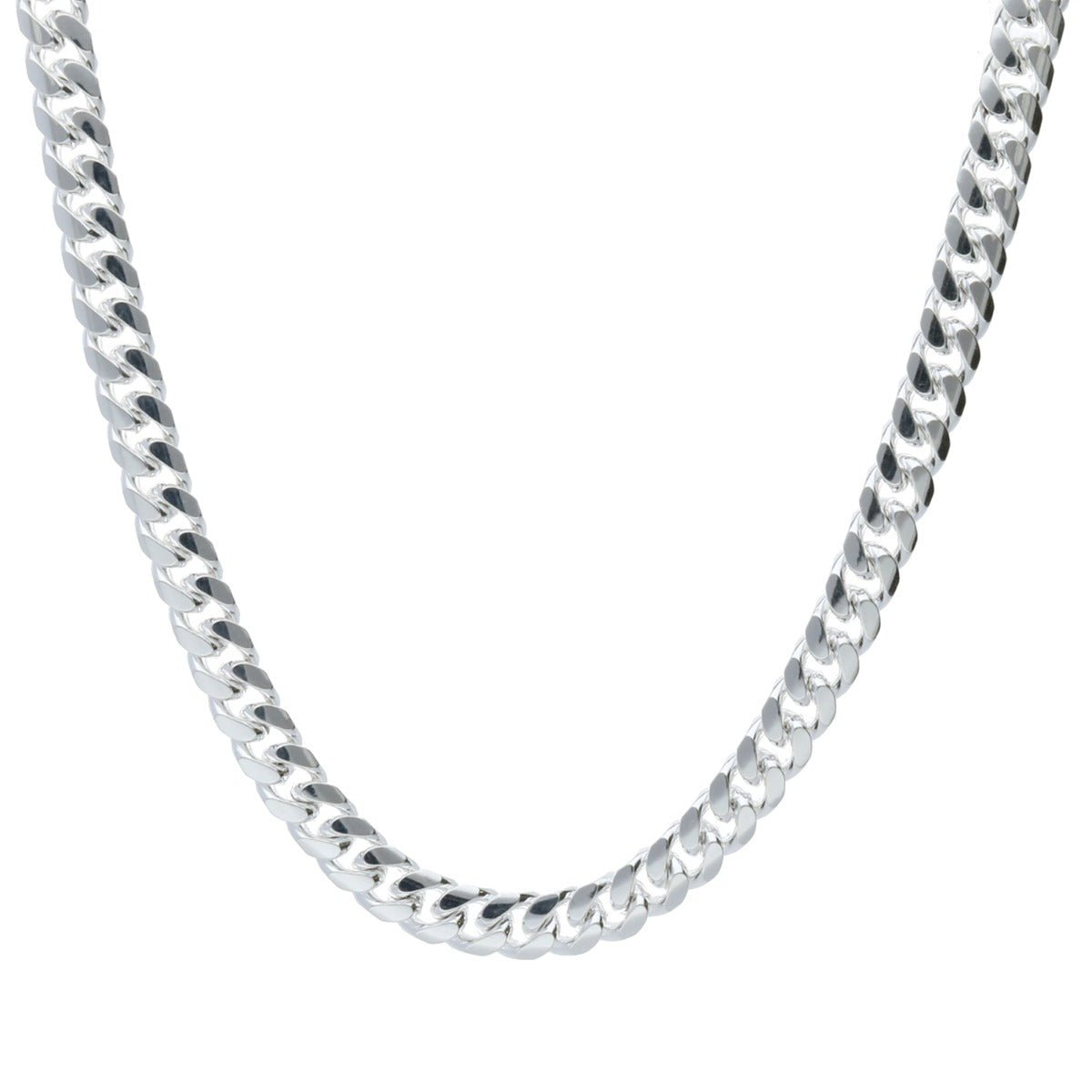 Sterling Silver 6.5mm Cuban Gents Chain - Love Silver Jewellery
