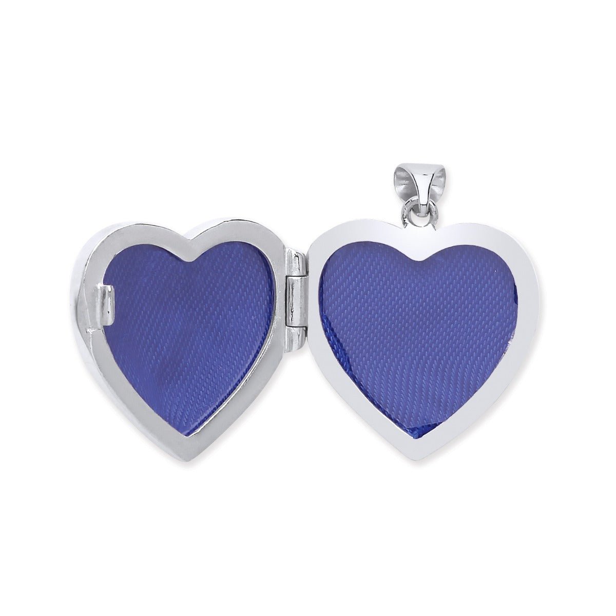Sterling Silver Heart Locket Set With CZ & Amethyst With Optional Engraving - Love Silver Jewellery