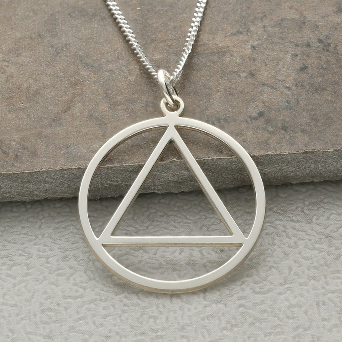 Sterling Silver Sobriety Recovery Pendant - Love Silver Jewellery