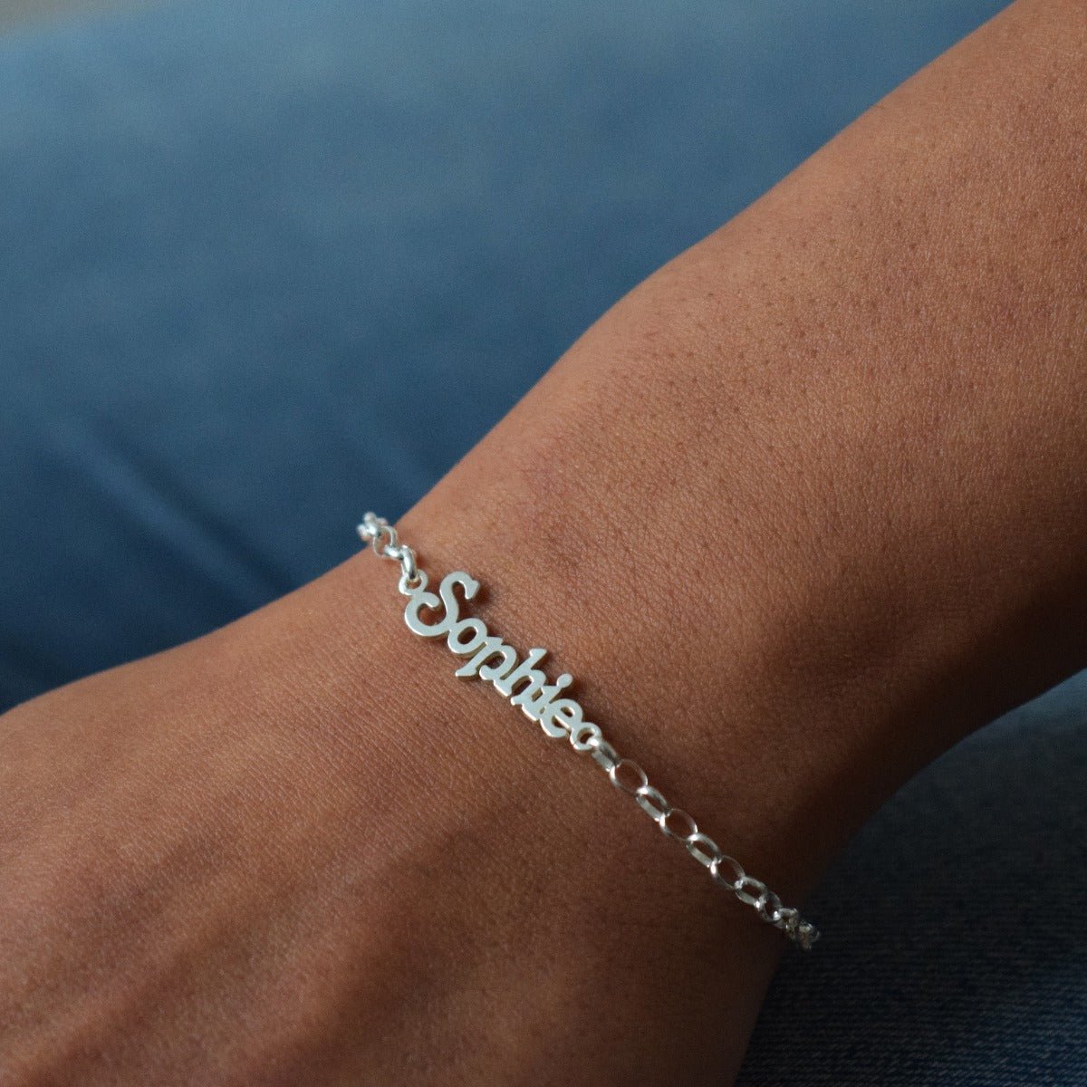 Sterling Silver Name Bracelet - Love Silver Jewellery