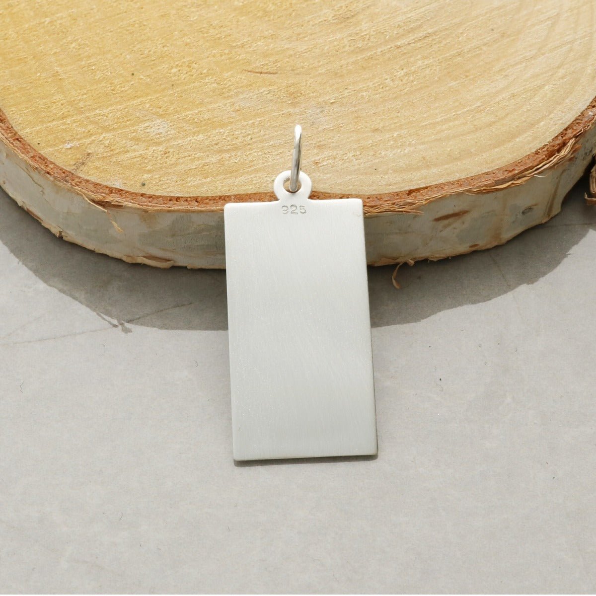 Sterling Silver Custom Hallmarked Small St Christopher Ingot With Optional Engraving and Chain - Love Silver Jewellery