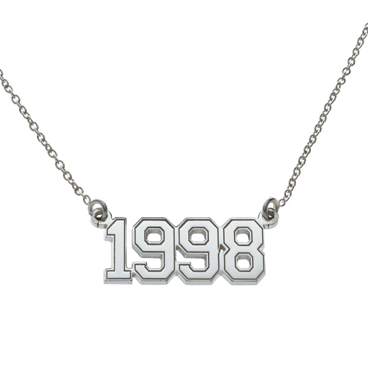 Year Plate Necklace - Love Silver Jewellery