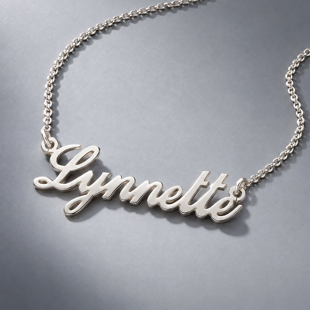 Sterling Silver Carrie Style Personalised Name Necklace