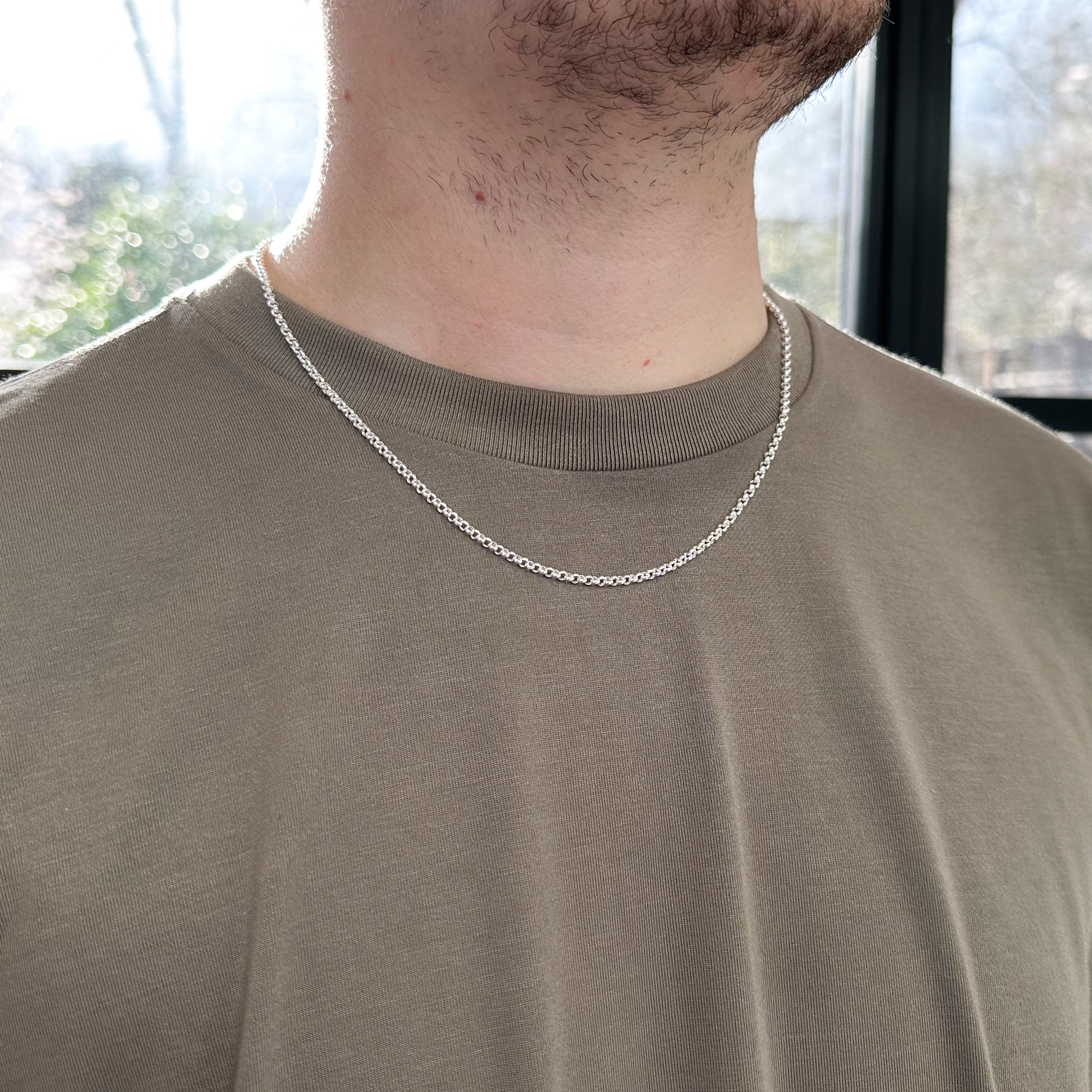Sterling Silver 2.4mm Belcher Chain