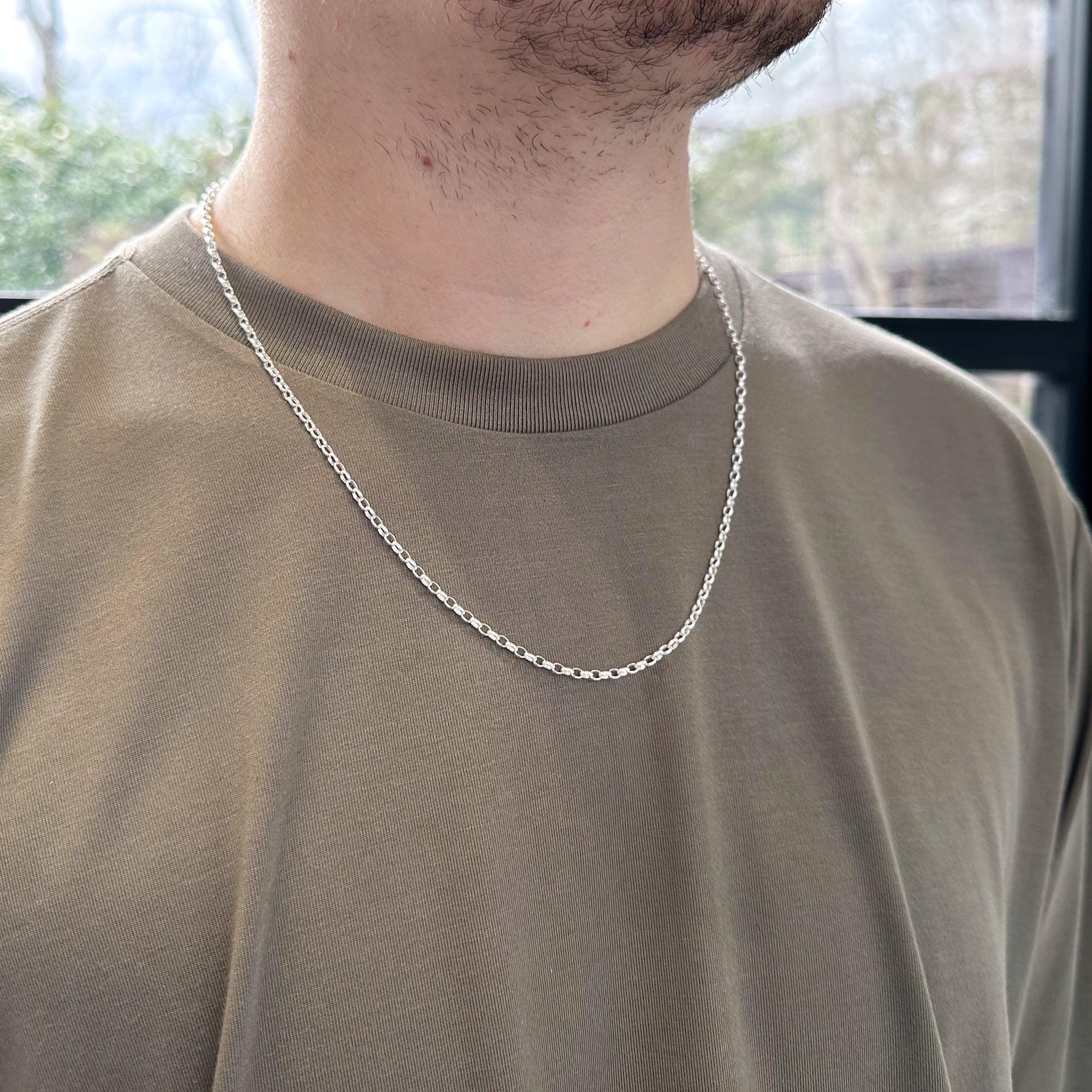 Sterling Silver 2.7mm Belcher Chain
