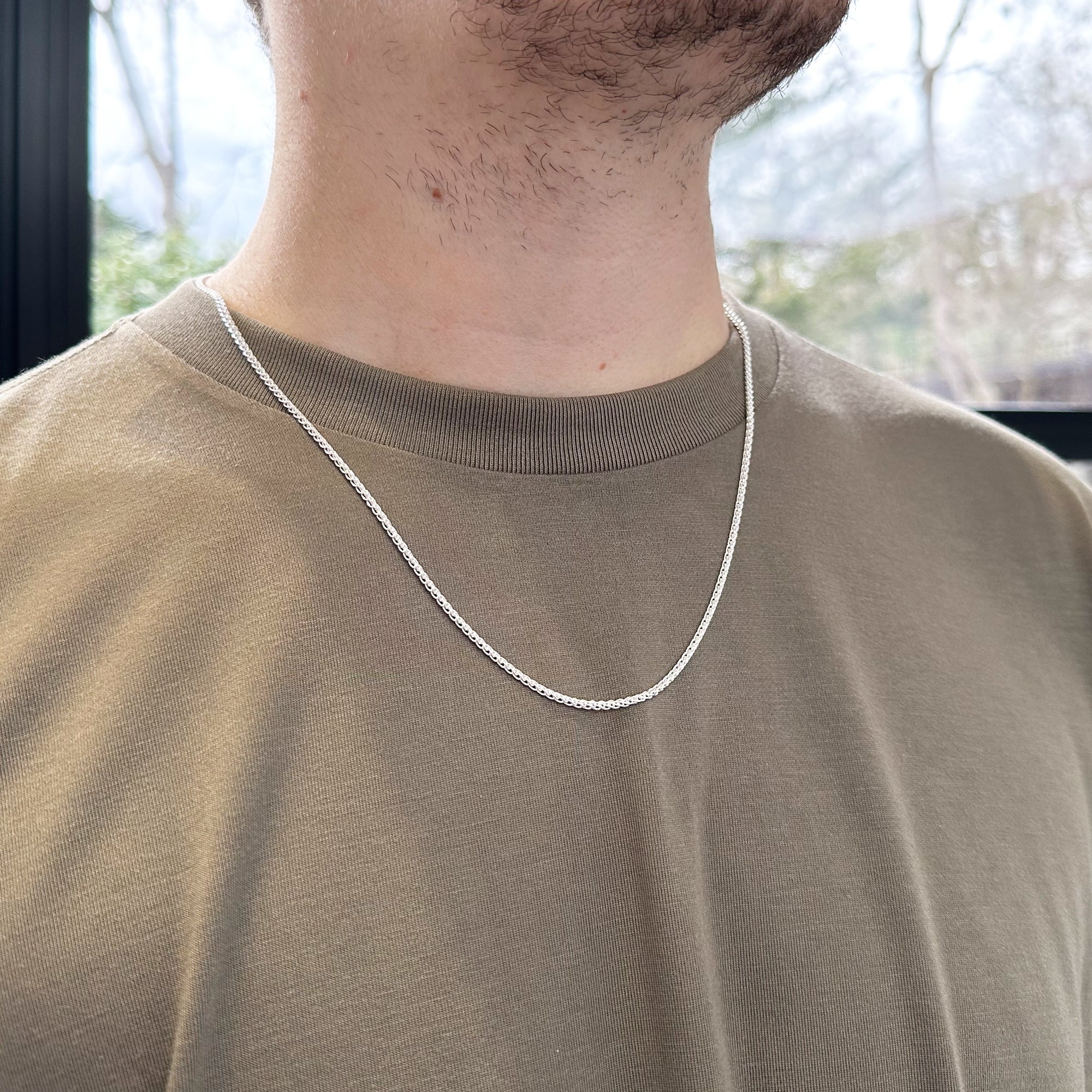 Sterling Silver 2mm Spiga Chain