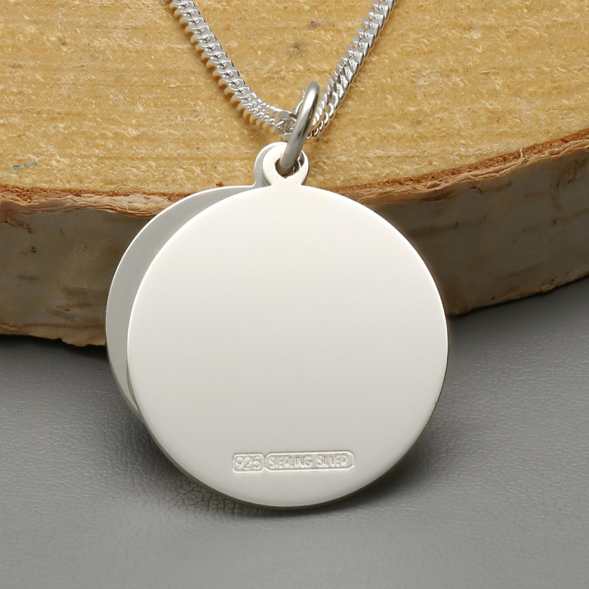 Sterling Silver Personalised St Christopher With Concealed Travellers Prayer