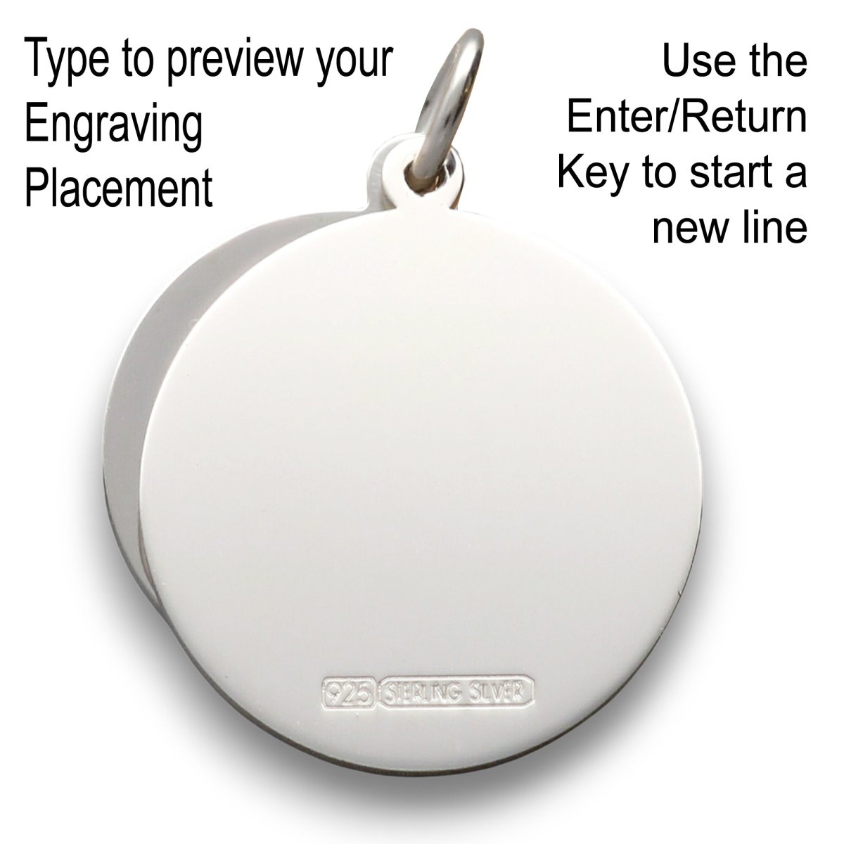 Sterling Silver Personalised St Christopher With Concealed Travellers Prayer - Love Silver Jewellery