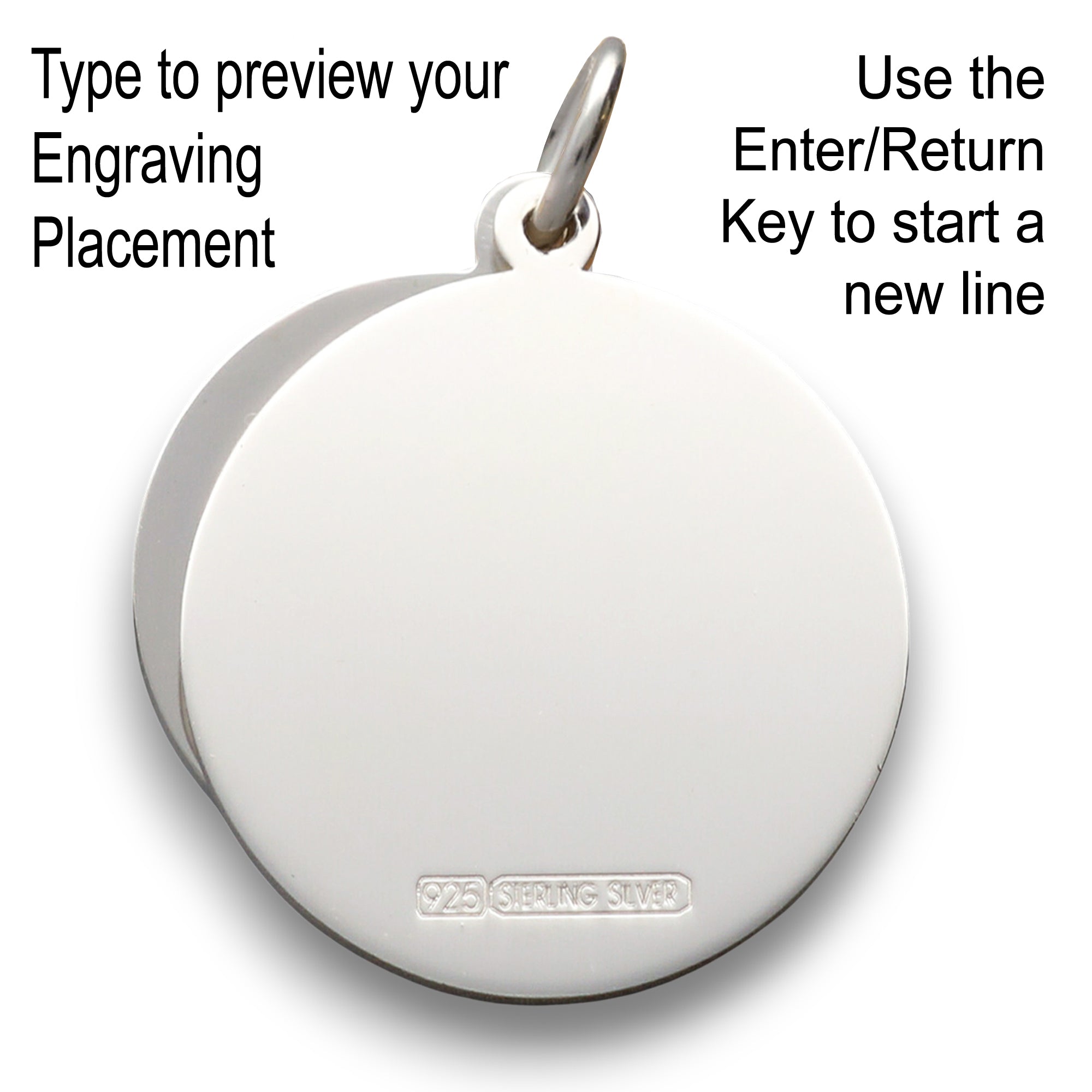 Sterling Silver Personalised St Christopher With Concealed Travellers Prayer