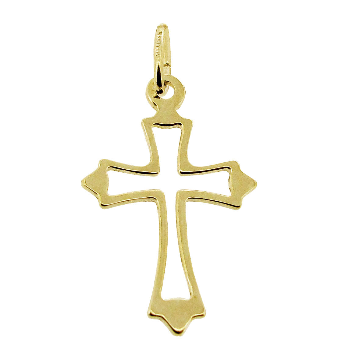 9ct Yellow Gold Vermeil on Sterling Silver Celtic Cross Pendant