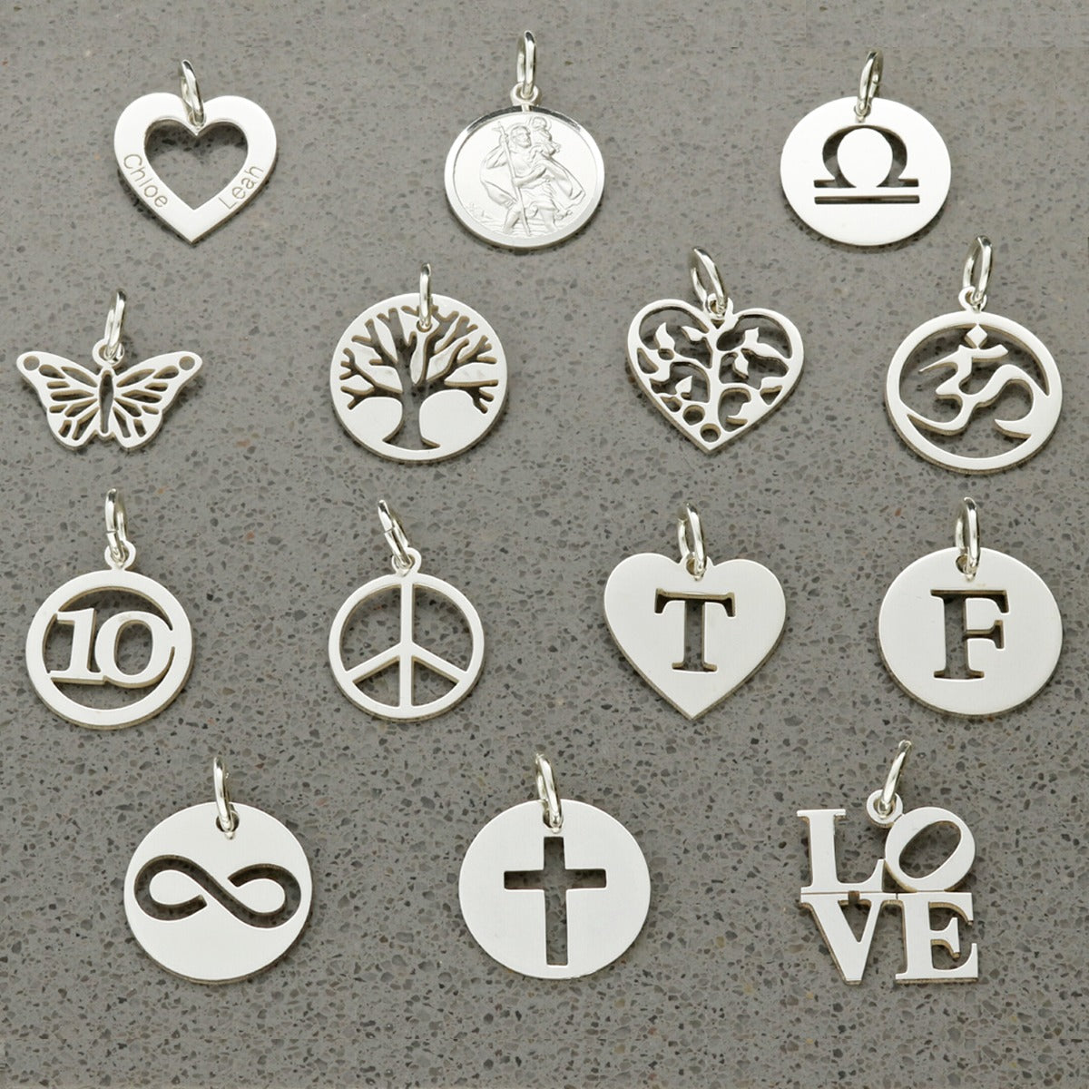 Sterling Silver Paper Clip Link Bracelet With Choice of Personalised Charm