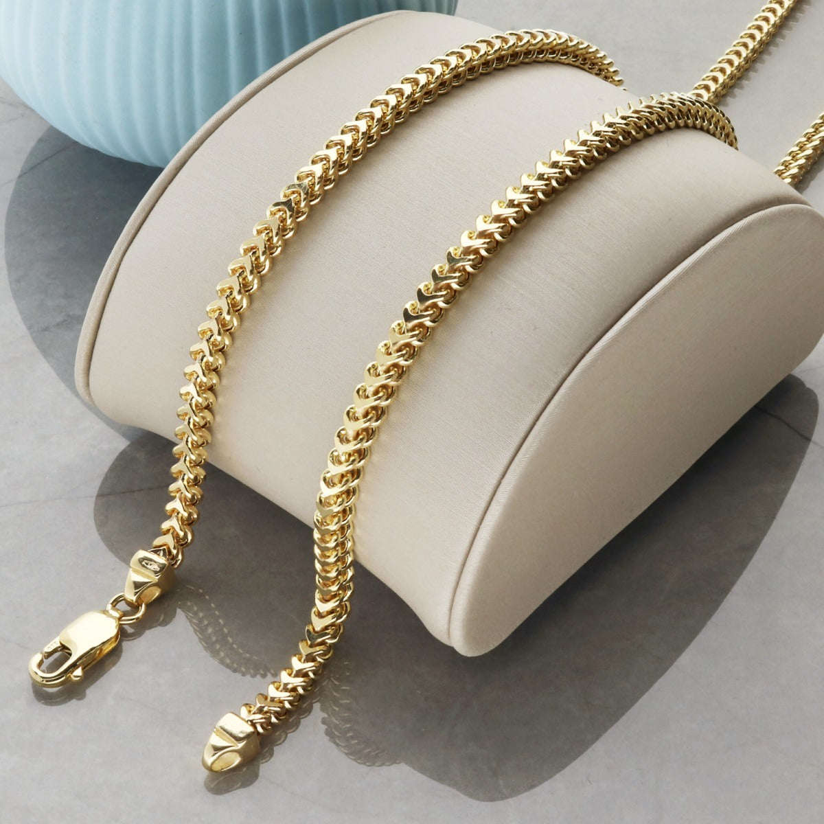 9ct Yellow Gold 3.5mm Franco Chain