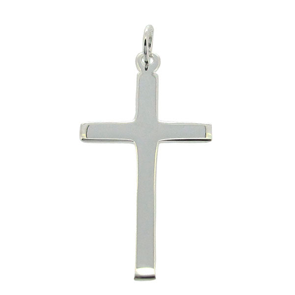 Sterling Silver Flat Cross Pendant
