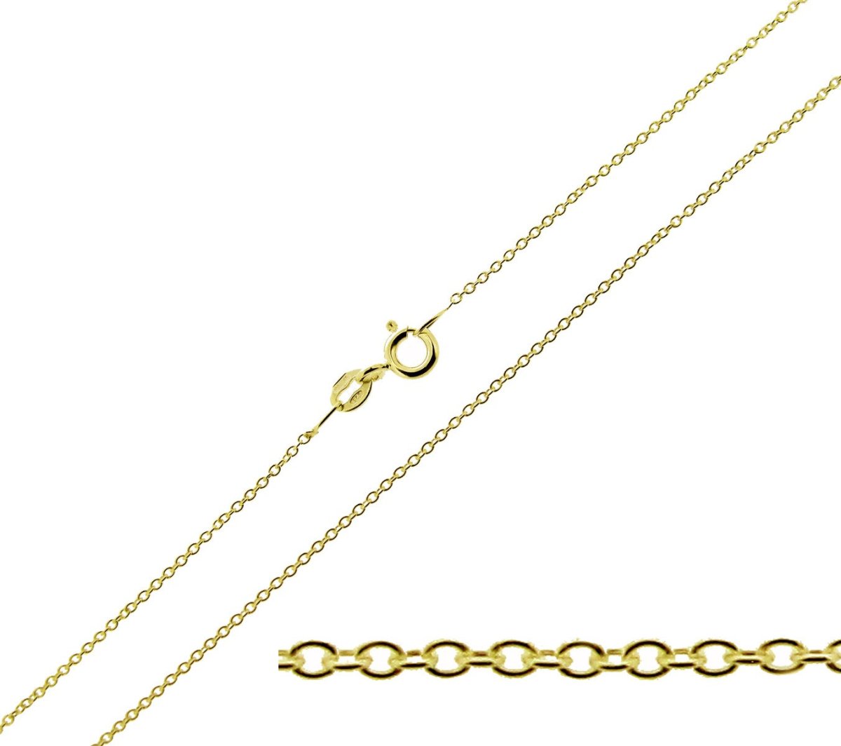 9ct Yellow Gold Plated Script Style Personalised Name Necklace - Love Silver Jewellery