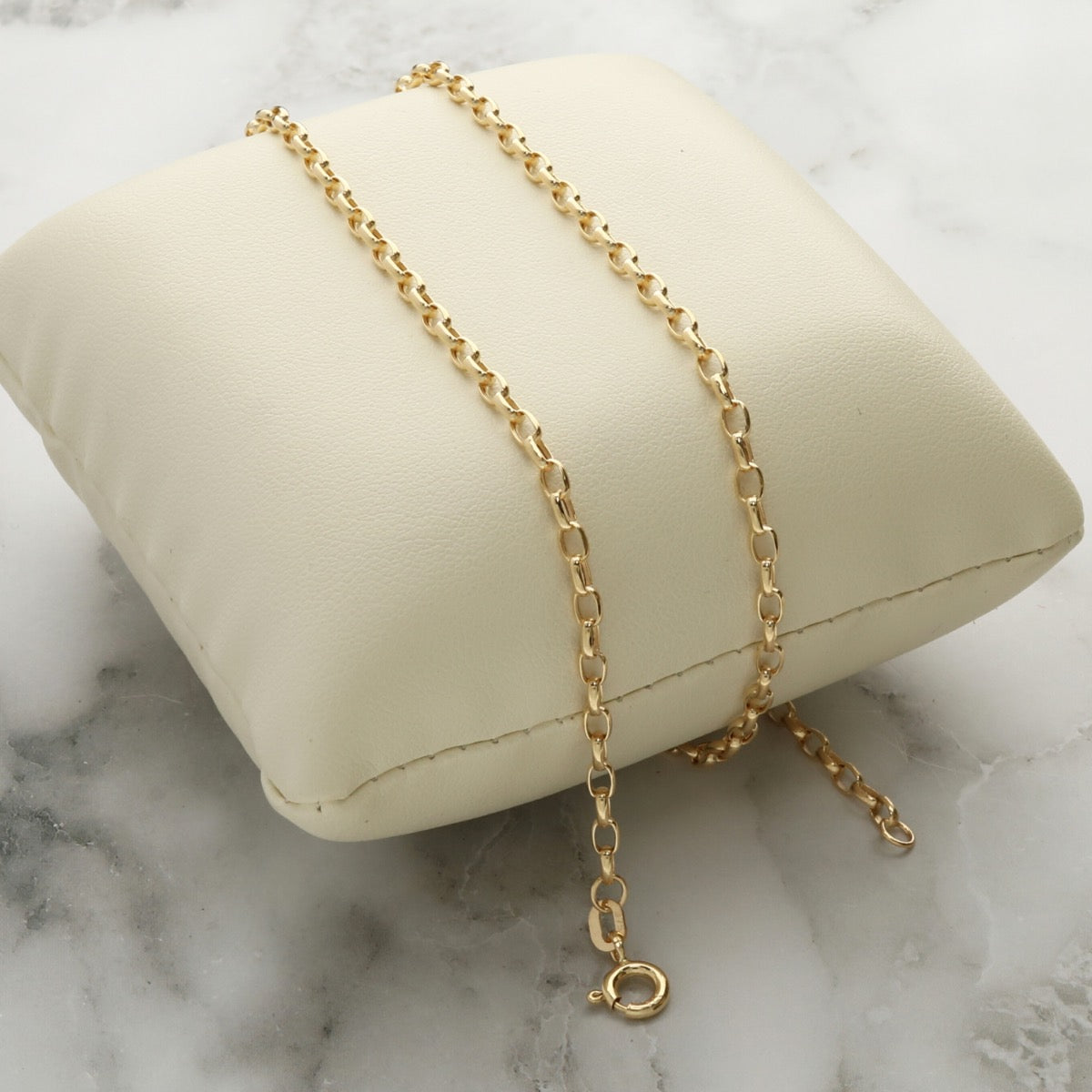 9ct Yellow Gold 2.6mm Diamond Cut Belcher Chain
