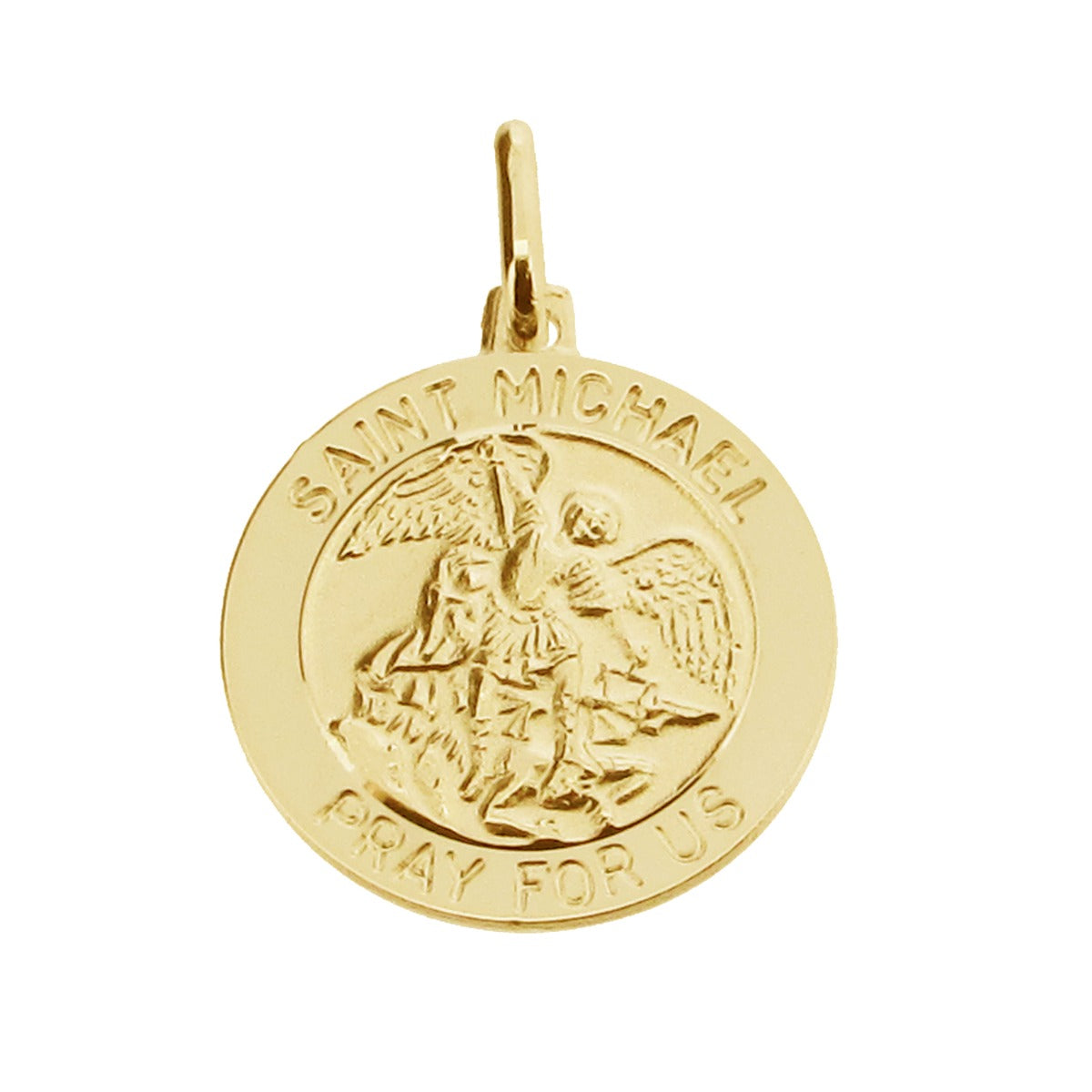 9ct Yellow Gold Vermeil St Michael Medal